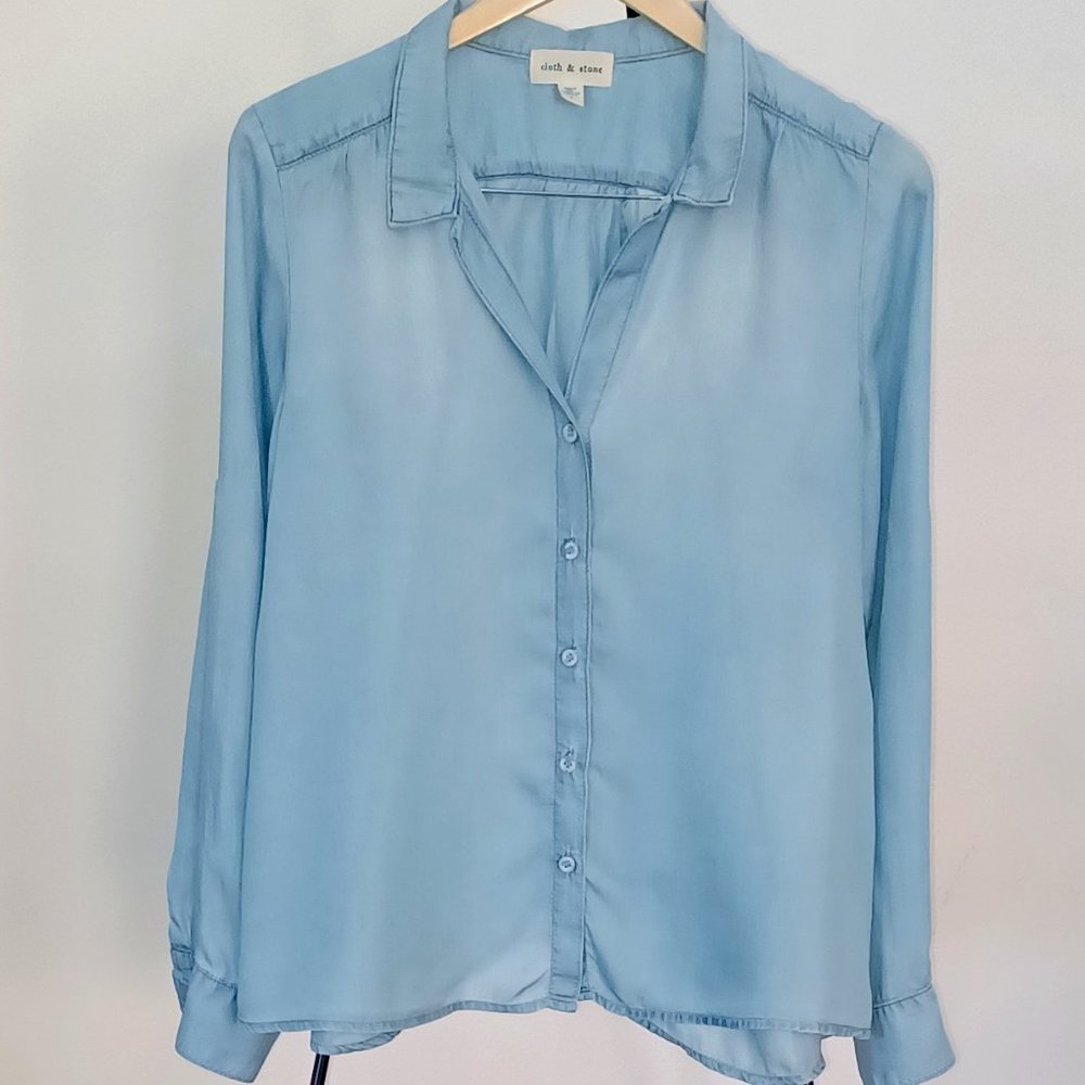 Cloth & Stone by Anthropologie Light Blue Shirt